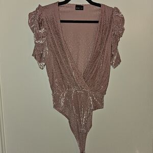 Women's Pink Leopard Top